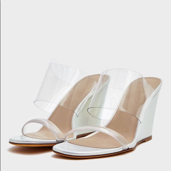 Maryam Nassir Zadeh Olympia Wedge heels sandal Iridescent Halo 39